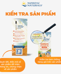 Vitamin D3 thuần tinh khiết Nordic Naturals Baby's Vitamin D3 cho trẻ từ 0-12 tháng, 22,5ml