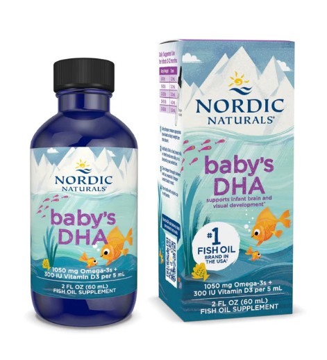 DHA tinh khiết Nordic Naturals Baby's DHA bổ sung DHA cho trẻ sơ sinh, 60ml DHA tinh khiết Nordic Naturals Baby's DHA bổ sung DHA cho trẻ sơ sinh, 60ml