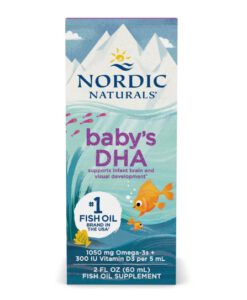 DHA tinh khiết Nordic Naturals Baby's DHA bổ sung DHA cho trẻ sơ sinh, 60ml