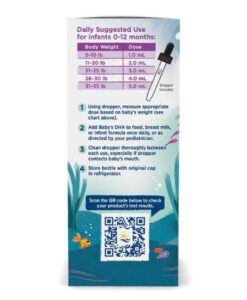 DHA tinh khiết Nordic Naturals Baby's DHA bổ sung DHA cho trẻ sơ sinh, 60ml