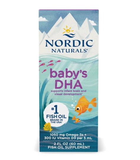 DHA tinh khiết Nordic Naturals Baby's DHA bổ sung DHA cho trẻ sơ sinh, 60ml DHA tinh khiết Nordic Naturals Baby's DHA bổ sung DHA cho trẻ sơ sinh, 60ml