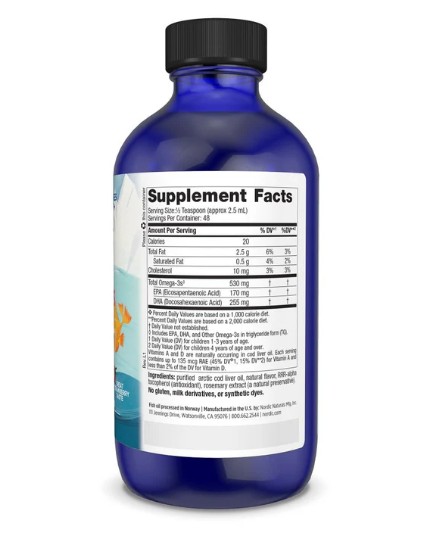 Nordic Naturals Children's DHA bổ sung DHA cho trẻ em, 119ml Nordic Naturals Children's DHA bổ sung DHA cho trẻ em, 119ml