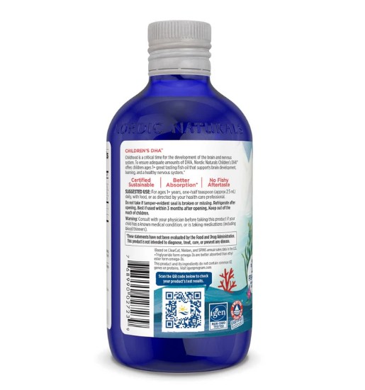 Nordic Naturals Children's DHA bổ sung DHA cho trẻ em, 237ml Nordic Naturals Children's DHA bổ sung DHA cho trẻ em, 237ml