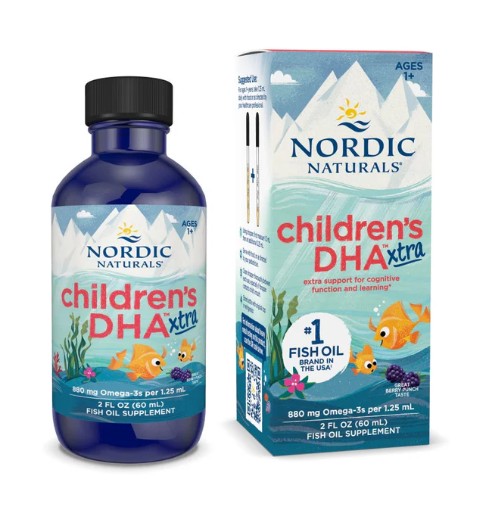 Nordic Naturals Children's DHA Extra bổ sung DHA cho trẻ em, 60ml Nordic Naturals Children's DHA Extra bổ sung DHA cho trẻ em, 60ml