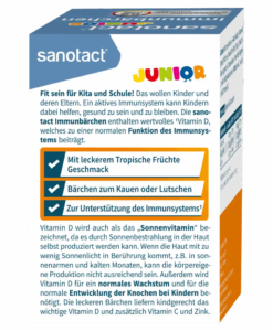 Tăng đề kháng Sanotact Junior Immunbärchen cho trẻ em, 60 viên