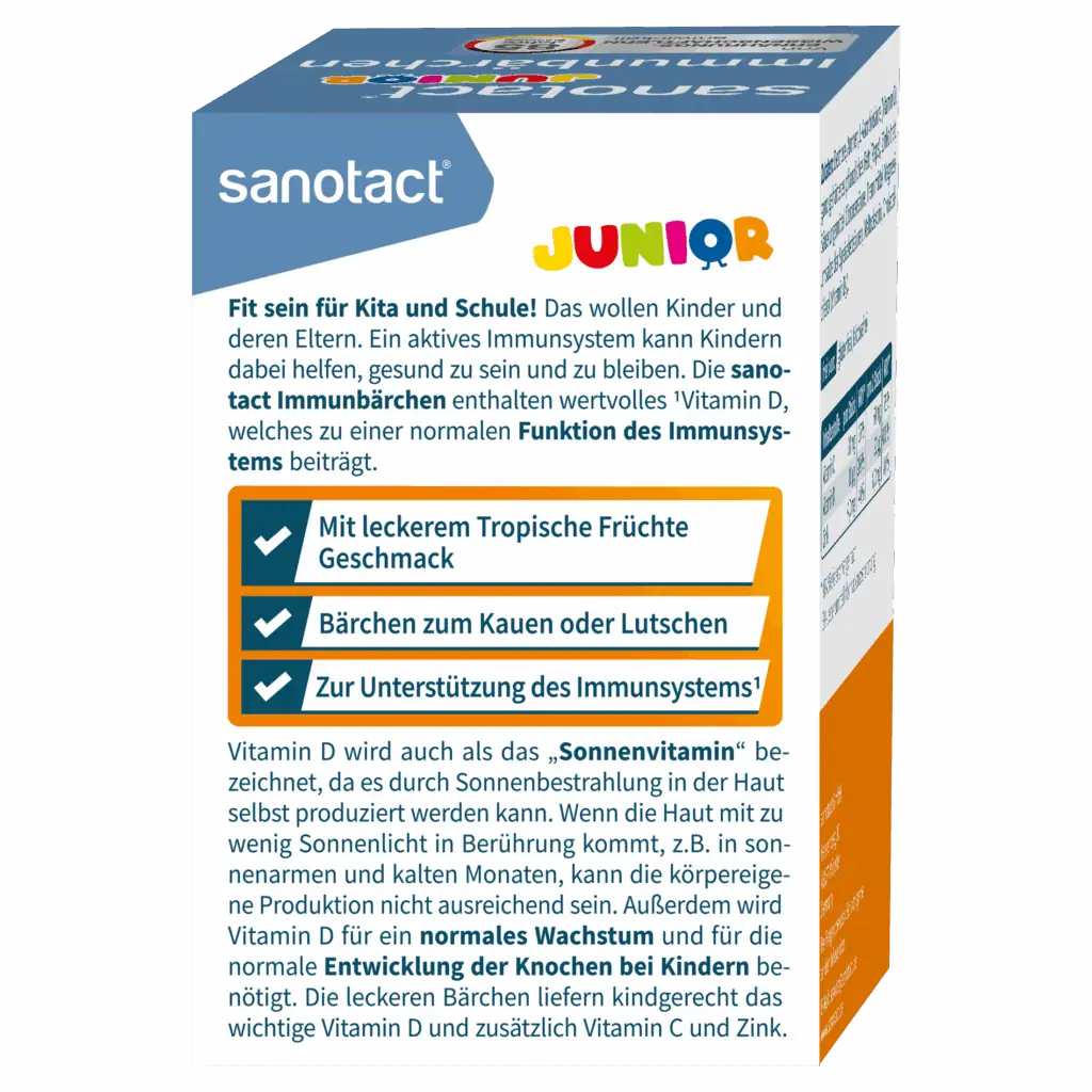 Tăng đề kháng Sanotact Junior Immunbärchen cho trẻ em, 60 viên Tăng đề kháng Sanotact Junior Immunbärchen cho trẻ em, 60 viên