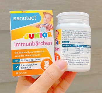 Tăng đề kháng Sanotact Junior Immunbärchen cho trẻ em, 60 viên Tăng đề kháng Sanotact Junior Immunbärchen cho trẻ em, 60 viên