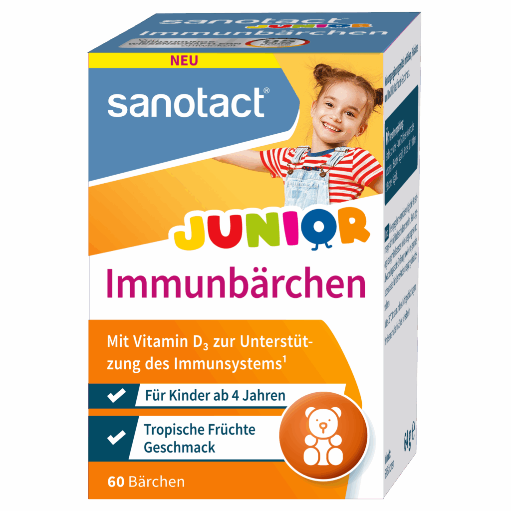 Tăng đề kháng Sanotact Junior Immunbärchen cho trẻ em, 60 viên Tăng đề kháng Sanotact Junior Immunbärchen cho trẻ em, 60 viên