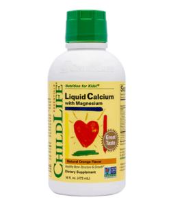 Canxi dạng nước Childlife Liquid Calcium with Magnesium bổ sung canxi cho trẻ từ sơ sinh, 473ml