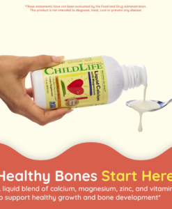 Canxi dạng nước Childlife Liquid Calcium with Magnesium bổ sung canxi cho trẻ từ sơ sinh, 473ml