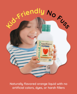 Canxi dạng nước Childlife Liquid Calcium with Magnesium bổ sung canxi cho trẻ từ sơ sinh, 473ml