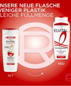 Dầu gội Loreal Elvital Total Repair 5 phục hồi tóc hư tổn, 400ml