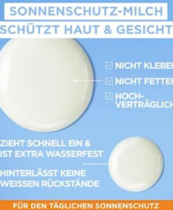 Kem chống nắng Garnier Ambre Solaire Sensitive Expert+ Sonnenmilch LFS 50+, 175ml