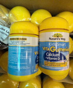 Kẹo dẻo Nature's Way Kids Smart Vita Gummies Calcium + Vitamin D cho trẻ em từ 2 tuổi, 60 viên