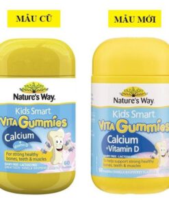 Kẹo dẻo Nature's Way Kids Smart Vita Gummies Calcium + Vitamin D cho trẻ em từ 2 tuổi, 60 viên