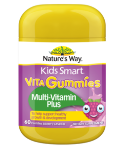Kẹo dẻo Nature's Way Kids Smart Vita Gummies Multi-Vitamin Plus cho trẻ em từ 2 tuổi, 60 viên