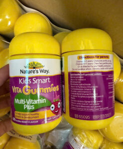 Kẹo dẻo Nature's Way Kids Smart Vita Gummies Multi-Vitamin Plus cho trẻ em từ 2 tuổi, 60 viên