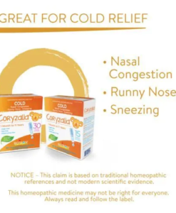 Muối uống Coryzalia Boiron trị sổ mũi, nghẹt mũi, 30 tép x 1ml