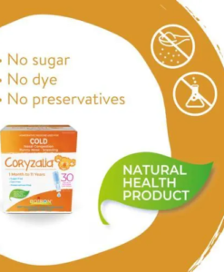 Muối uống Coryzalia Boiron trị sổ mũi, nghẹt mũi, 30 tép x 1ml