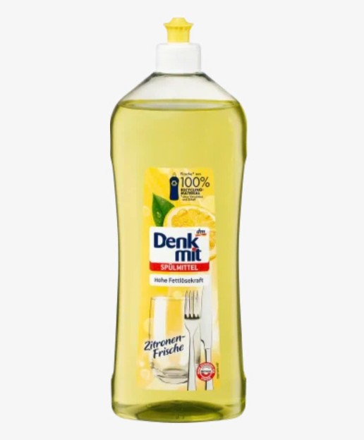 Nước rửa bát Denkmit Spülmittel Zitronenfrische hương chanh, 1L