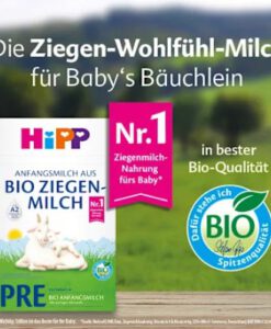 Sữa Hipp Bio Ziegenmilch Anfangsmilch PRE cho bé từ 0-6 tháng tuổi, 400g