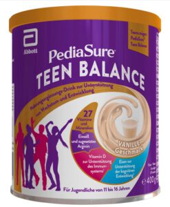 Sữa PediaSure Teen Balance Vanille vị vani cho thanh thiếu niên từ 11-16 tuổi, 400g