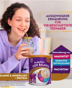 Sữa PediaSure Teen Balance Vanille vị vani cho thanh thiếu niên từ 11-16 tuổi, 400g