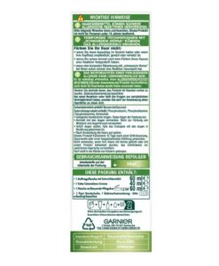 Thuốc nhuộm tóc Garnier Nutrisse 1 Tiefes Schwarz - màu đen tuyền, 1 hộp