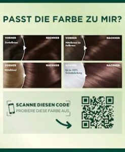 Thuốc nhuộm tóc Garnier Nutrisse 5.12 Kühles Hellbraun - màu nâu nhạt, 1 hộp