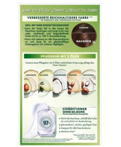 Thuốc nhuộm tóc Garnier Nutrisse 5.12 Kühles Hellbraun - màu nâu nhạt, 1 hộp