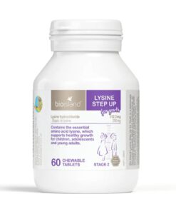 Viên nhai Bio Island Lysine Step Up For Youth, 60 viên