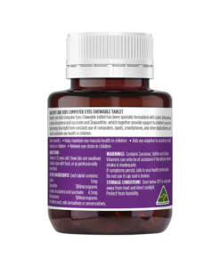 Viên nhai bổ mắt Healthy Care Kids Computer Eyes Chewable cho trẻ em, 60 viên