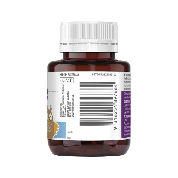 Viên nhai bổ mắt Healthy Care Kids Computer Eyes Chewable cho trẻ em, 60 viên Viên nhai bổ mắt Healthy Care Kids Computer Eyes Chewable cho trẻ em, 60 viên