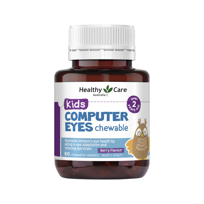 Viên nhai bổ mắt Healthy Care Kids Computer Eyes Chewable cho trẻ em, 60 viên Viên nhai bổ mắt Healthy Care Kids Computer Eyes Chewable cho trẻ em, 60 viên