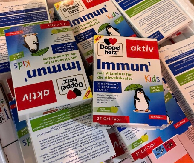 Viên nhai Doppelherz Immun Kids tăng đề kháng cho trẻ em, 27 viên Viên nhai Doppelherz Immun Kids tăng đề kháng cho trẻ em, 27 viên