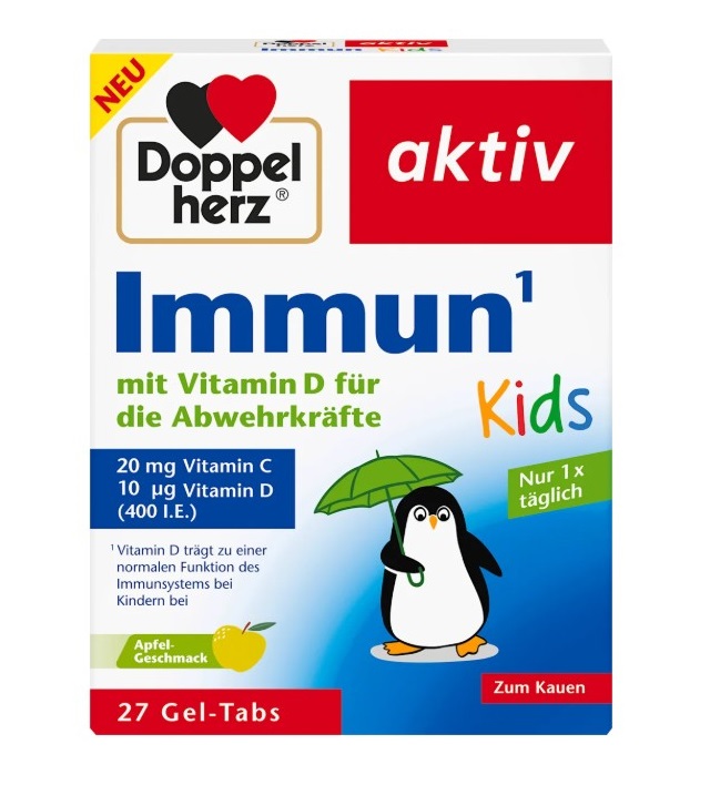Viên nhai Doppelherz Immun Kids tăng đề kháng cho trẻ em, 27 viên Viên nhai Doppelherz Immun Kids tăng đề kháng cho trẻ em, 27 viên