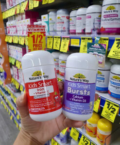 Viên nhai Nature's Way Kids Smart Iron + Vitamin C Chewable bổ sung sắt và vitamin C cho trẻ em, 50 viên