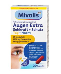 Viên uống bổ mắt Mivolis Augen Extra Tag + Nacht, 30 viên