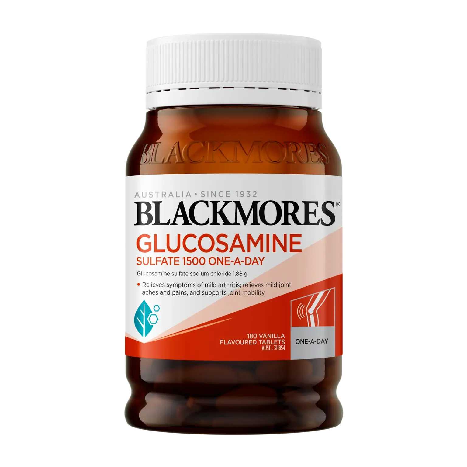 Viên uống bổ sụn khớp Blackmores Glucosamine Sulfate 1500 One-A-Day, 180 viên Viên uống bổ sụn khớp Blackmores Glucosamine Sulfate 1500 One-A-Day, 180 viên