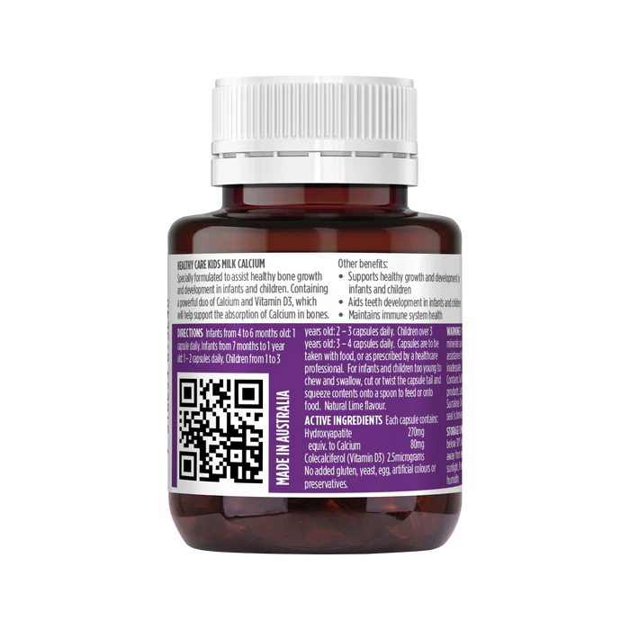 Viên uống Healthy Care Kids Milk Calcium bổ sung canxi cho trẻ từ 4 tháng tuổi, 60 viên Viên uống Healthy Care Kids Milk Calcium bổ sung canxi cho trẻ từ 4 tháng tuổi, 60 viên