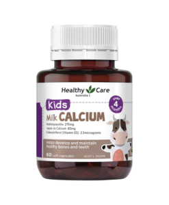 Viên uống Healthy Care Kids Milk Calcium bổ sung canxi cho trẻ từ 4 tháng tuổi, 60 viên
