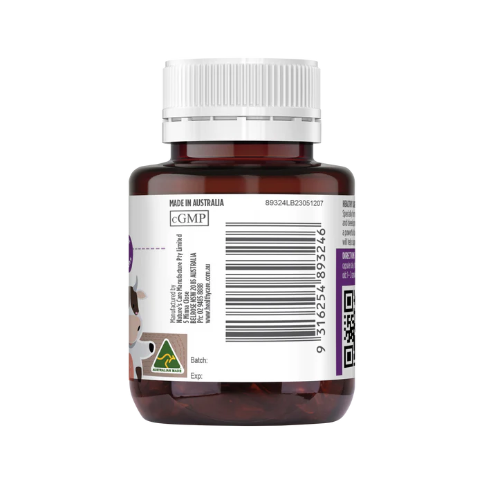 Viên uống Healthy Care Kids Milk Calcium bổ sung canxi cho trẻ từ 4 tháng tuổi, 60 viên Viên uống Healthy Care Kids Milk Calcium bổ sung canxi cho trẻ từ 4 tháng tuổi, 60 viên