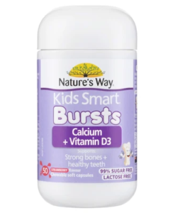 Viên uống Nature's Way Kids Smart Bursts Calcium + Vitamin D3 cho trẻ từ 6 tháng tuổi, 50 viên