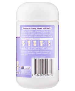 Viên uống Nature's Way Kids Smart Bursts Calcium + Vitamin D3 cho trẻ từ 6 tháng tuổi, 50 viên