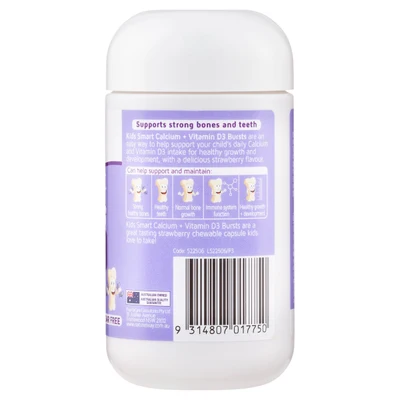 Viên uống Nature's Way Kids Smart Bursts Calcium + Vitamin D3 cho trẻ từ 6 tháng tuổi, 50 viên Viên uống Nature's Way Kids Smart Bursts Calcium + Vitamin D3 cho trẻ từ 6 tháng tuổi, 50 viên