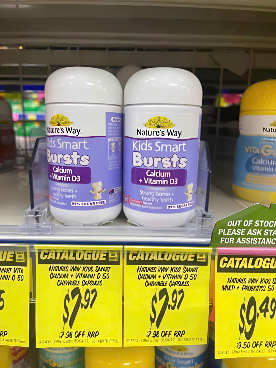 Viên uống Nature's Way Kids Smart Bursts Calcium + Vitamin D3 cho trẻ từ 6 tháng tuổi, 50 viên Viên uống Nature's Way Kids Smart Bursts Calcium + Vitamin D3 cho trẻ từ 6 tháng tuổi, 50 viên