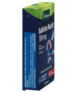 Viên uống ngủ ngon Kneipp Baldrian Nacht 700mg chiết xuất cây nữ lang, 30 viên