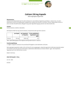 Viên uống Sanct Bernhard Calcium 250mg bổ sung canxi, 300 viên