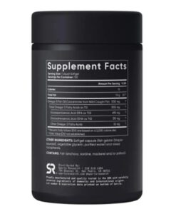 Viên uống Sports Research Omega-3 Fish Oil Triple Strength 1250mg hỗ trợ tim mạch, não bộ và thị lực, 150 viên