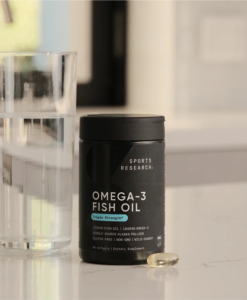 Viên uống Sports Research Omega-3 Fish Oil Triple Strength 1250mg hỗ trợ tim mạch, não bộ và thị lực, 150 viên